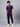 Stretchable (4Way) Male Violet V-Neck With Jogger Scrub Set