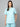 Stretchable (2Way) Female Aqua Blue Mandarin Neck Scrub Top