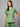 Stretchable (2Way) Female Pista Green V-Neck Scrub Top