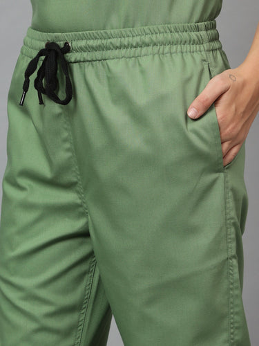 Stretchable (2Way) Female Pista Green Jogger