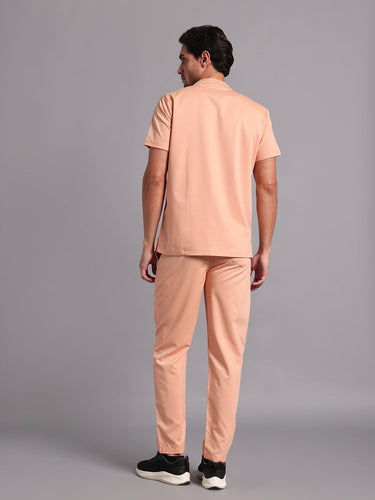 Move Lite Men Coral Mist (Mandarin Neck) Scrub Set