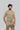 Stretchable (4Way) Male Beige Mandarin Neck with Jogger Scrub Set