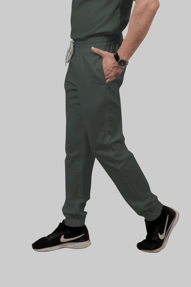 Stretchable (2way) Male Bottle Green Jogger
