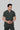 Stretchable (2Way) Male Bottle Green Mandarin With Straight Pant Scrub Set