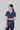 Stretchable (2Way) Female Navy Blue V-Neck Scrub Top