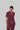 Stretchable (4Way) Female Burgundy Mandarin Neck Scrub Top