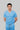 Stretchable (2Way) Male Light Blue V-Neck Scrub Top
