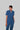 Stretchable (2Way) Female Navy Blue Mandarin Neck Scrub Top