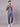 Stretchable (2Way) Male Denim Blue Texture Mandarin Neck With Jogger Scrub Set