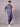 Stretchable (2Way) Male Denim Blue Texture V-Neck With Straight Pant Scrub Set