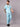 Stretchable (2Way) Male Aqua Blue V-Neck With Straight Pant Scrub Set