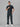 Stretchable (4Way) Midnight Green Men Flex Zip Neckline Top With Straight Pants