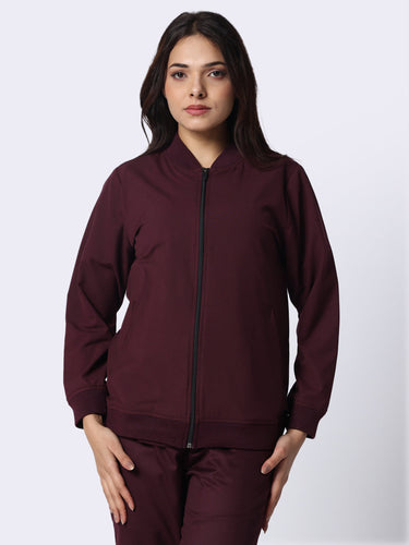 Burgundy Jacket Female