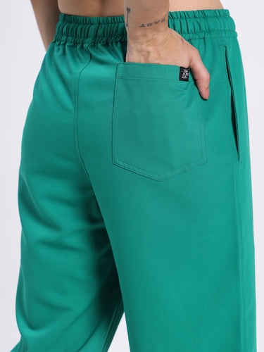 Stretchable (4Way) Women Sea Green Jogger