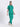 Stretchable (4Way) Women Sea Green Mandarin Neck With Jogger Scrub Set