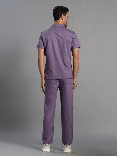 Move Lite Men Ube (Polo Neck) Scrub Set