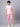 Stretchable (2Way) Male Powder Pink Mandarin Neck With Straight Pant Scrub Set