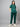 Stretchable (2Way) Female Hunter Green Mandarin Neck With Straight Pant Scrub Set