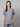 Stretchable (2Way) Female Graphite Mandarin Neck Scrub Top