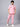 Stretchable (2Way) Male Powder Pink V-Neck With Jogger Scrub Set