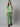 Stretchable (2Way) Female Pista Green V-Neck With Straight Pant Scrub Set