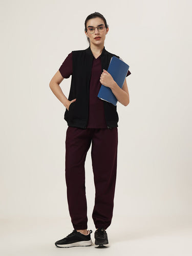 Women Black Sleeve-less Jacket
