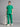 Stretchable (4Way) Sea Green Women Flex Zip Neckline Top With Straight Pants
