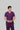 Stretchable (2Way) Male Purple V-Neck With Jogger Scrub Set