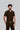 Stretchable (4Way) Male Brown Mandarin Neck with Jogger Scrub Set