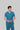 Stretchable (2Way) Male Peacock Blue V-Neck With Jogger Scrub Set