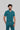 Stretchable (4Way) Male Peacock Blue Mandarin Neck with Jogger Scrub Set