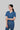 Stretchable (2Way) Female Steel Blue V-Neck With Jogger Scrub Set
