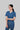Stretchable (2Way) Female Steel Blue V-Neck Scrub Top