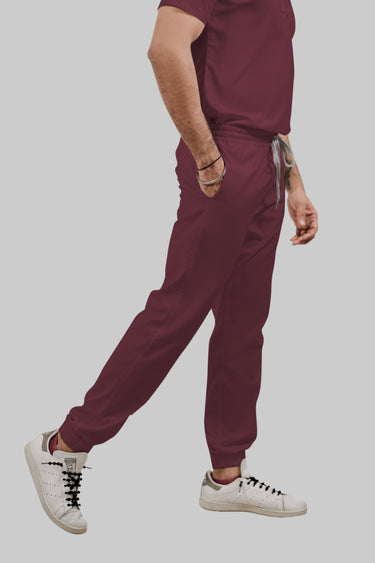 Stretchable (4Way) Female Burgundy Jogger