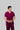 Stretchable (2Way) Male Wine V-Neck With Jogger Scrub Set