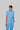 Stretchable (2Way) Female Light Blue Mandarin Neck Scrub Top