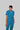 Stretchable (2Way) Female Peacock Blue Mandarin Neck Scrub Top