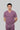 Stretchable (2Way) Male Lilac V-Neck Scrub Top