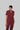 Stretchable (2Way) Female Maroon Mandarin Neck Scrub Top