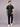 Stretchable (4Way) Men Mid Night Green Mandarin Neck with Straight Pant Scrub Set