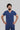 Stretchable (4Way) Male Royal Blue V-Neck With Jogger Scrub Set